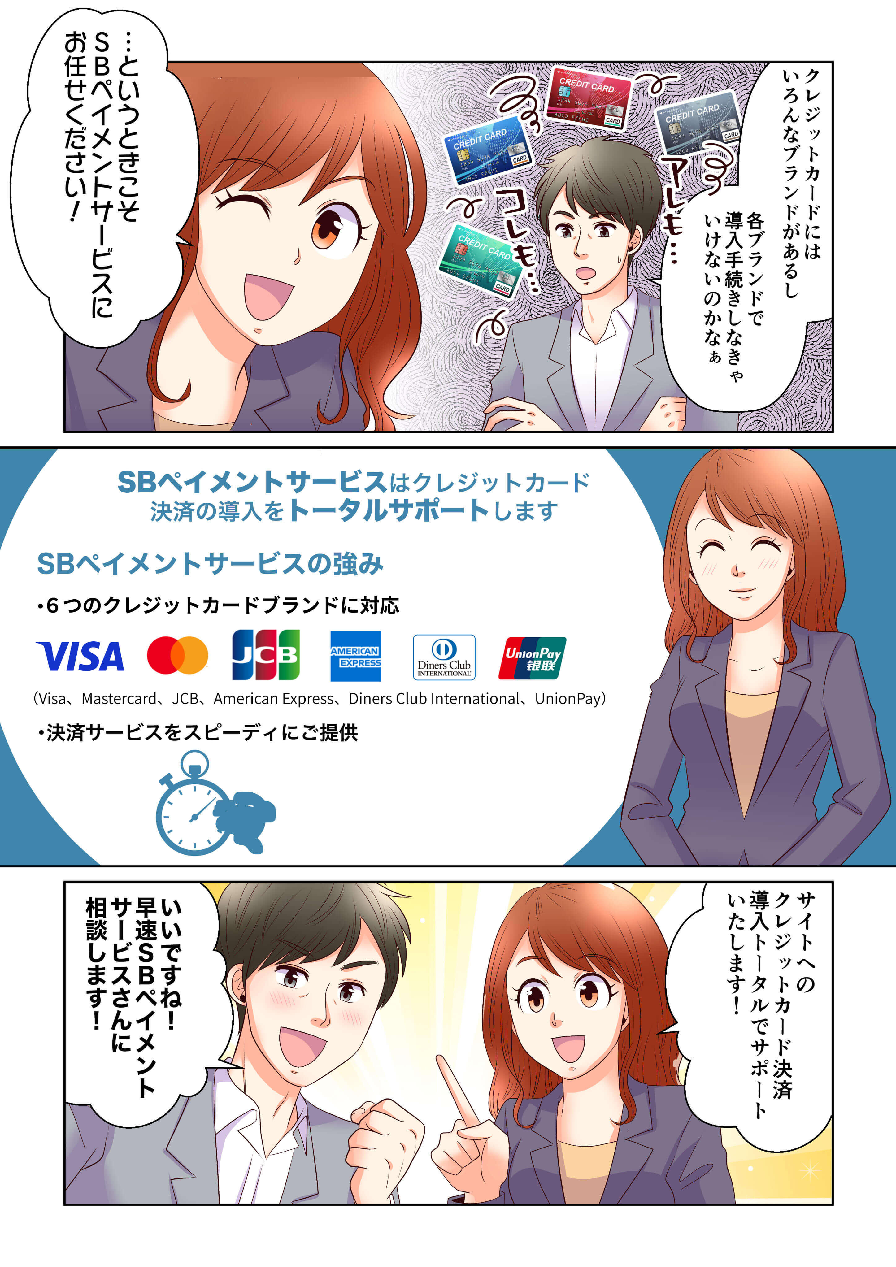 SBペイメントサービスが選ばれる理由